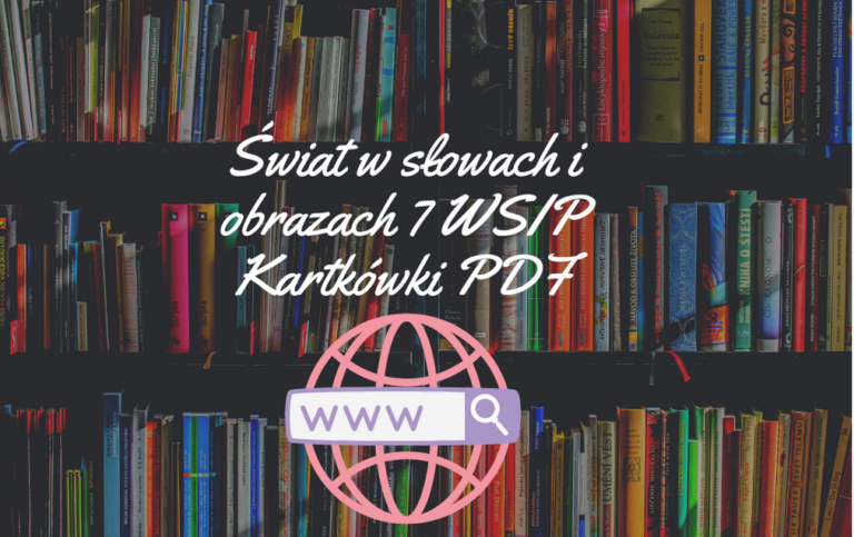Świat w słowach i obrazach 7 WSIP Kartkówki PDF do pobrania 2021