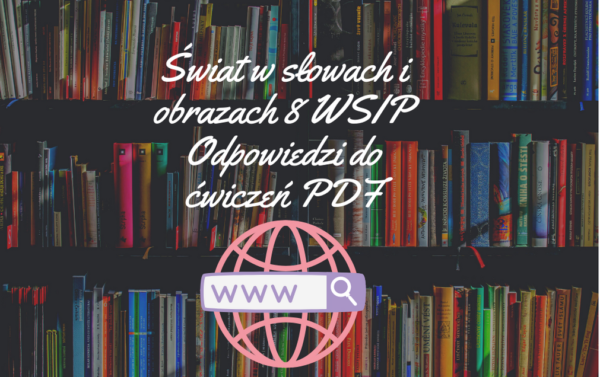 Świat w słowach i obrazach 8 WSIP Odpowiedzi do ćwiczeń PDF