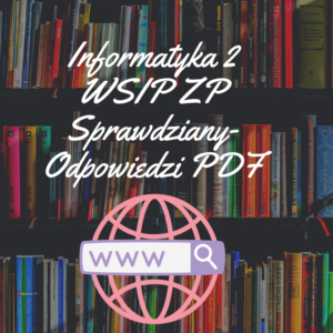 Informatyka 2 WSIP ZP Sprawdziany-Odpowiedzi PDF