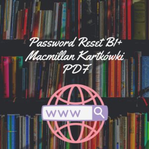 Password Reset B1+ Macmillan Kartkówki PDF