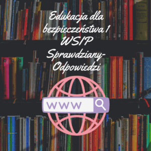 Edukacja dla bezpieczeństwa 1 WSIP Sprawdziany-Odpowiedzi PDF