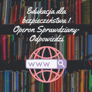 Edukacja dla bezpieczeństwa 1 Operon Sprawdziany-Odpowiedzi PDF
