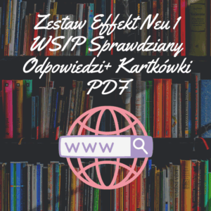 Zestaw Effekt Neu 1 WSIP Sprawdziany Odpowiedzi+ Kartkówki PDF