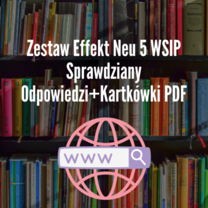 Zestaw Effekt Neu 5 WSIP Sprawdziany Odpowiedzi+Kartkówki PDF