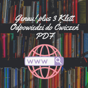 Genau! plus 3 Klett Odpowiedzi do Ćwiczeń PDF