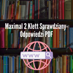 Maximal 2 Klett Sprawdziany-Odpowiedzi PDF